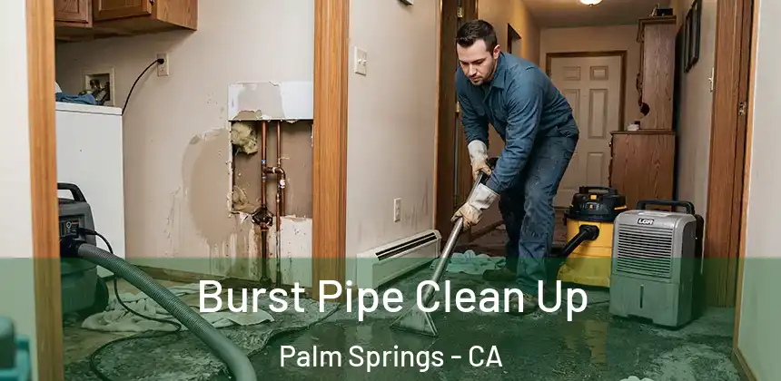  Burst Pipe Clean Up Palm Springs - CA