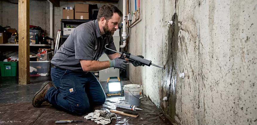 Basement Leak Repair From Inside in Palm Springs